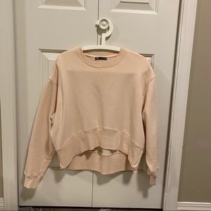 Zara Cropped Oversized Sweatshirt